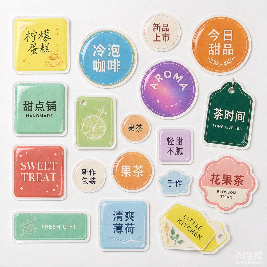 标签 / 贴纸 实物图